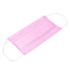 Windproof Pink Disposable Mask , Pink Face Mask Fluid Resistant Keep Warm