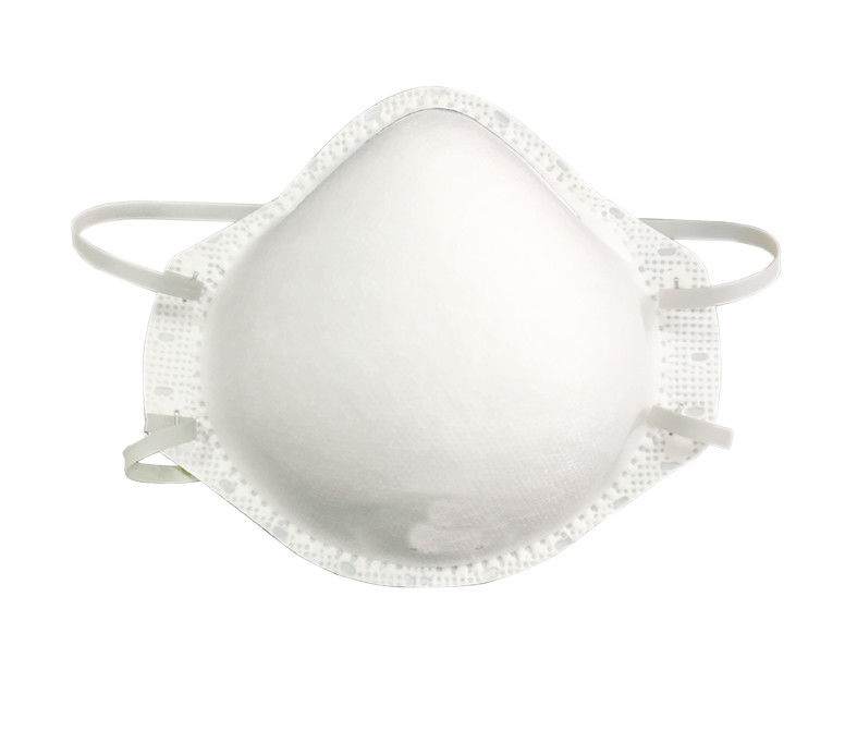 Smooth Breathing FFP2 Cup Mask With Latex Free Elastic Strap / Soft Nose Liner