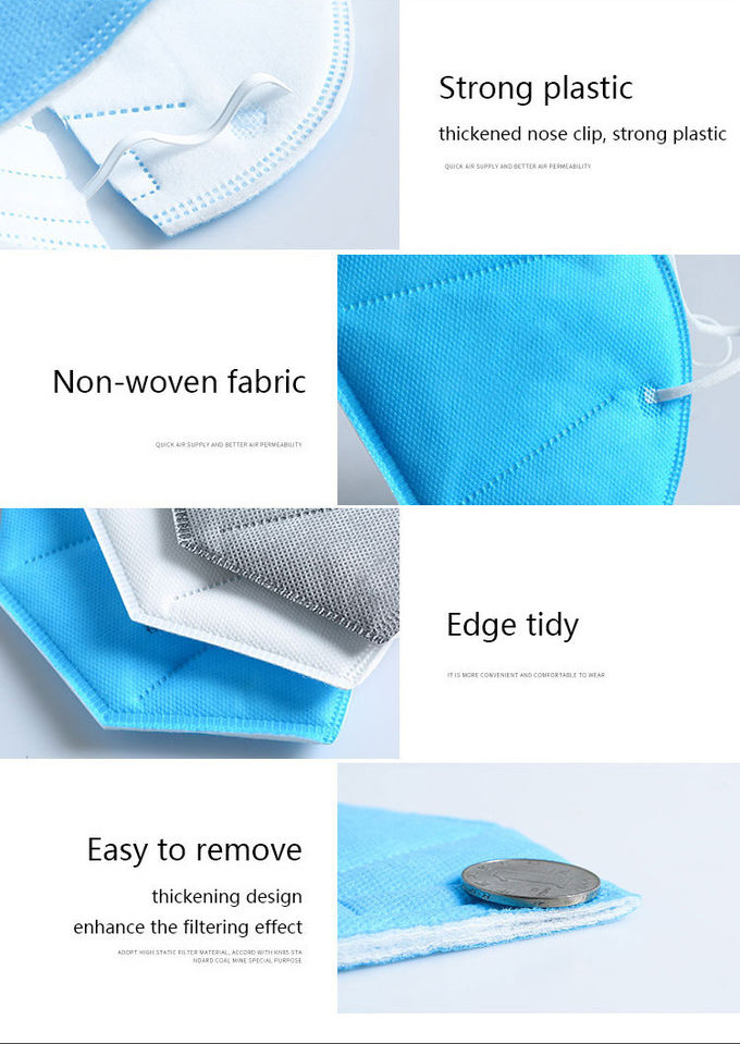 Edge Tidy Foldable Ffp2 Mask Non Stimulating Materials For Textile / Industry