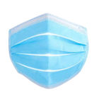 Blue Color Disposable Earloop Face Mask Hypoallergenic High Filtration Capacity