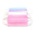 Colorful Disposable Face Mask Size 17.5 X 9.5cm With Adjustable Nose Wire