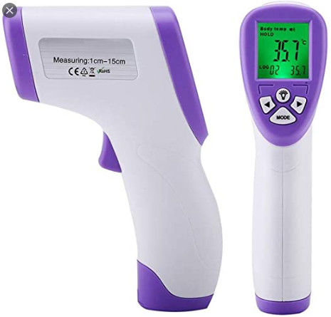No Contact Infrared Thermometer Medical Use With Data Retention Function