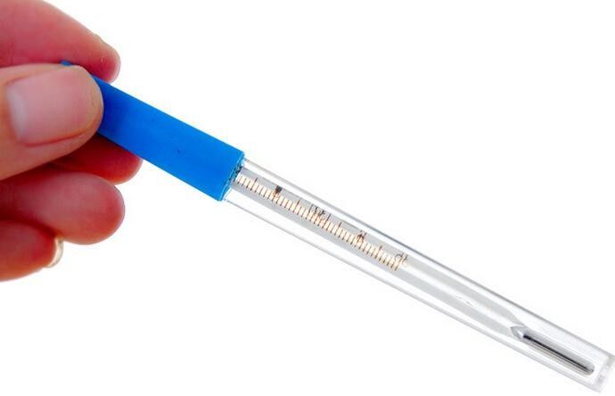 Small Mercury Clinical Thermometer Body Temperature Measurement Equipment
