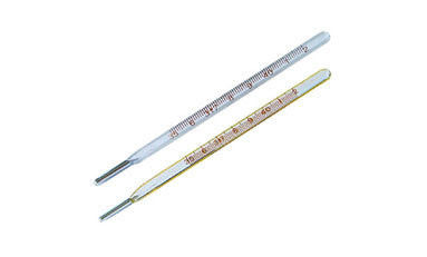 White / Yellow Color Mercury Clinical Thermometer With Ce Certificate