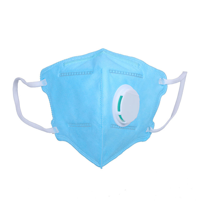 Personal Care Foldable Ffp2 Mask Blue Color For Milling Work / Construction