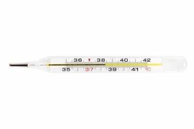 China Lightweight Oral Mercury Thermometer , Medical Glass Mercury Thermometer factory