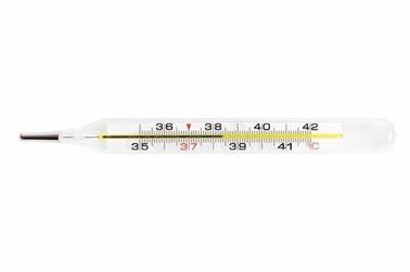 China Lightweight Oral Mercury Thermometer , Medical Glass Mercury Thermometer factory