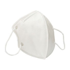 China White Color N95 Face Mask , Disposable Mouth Mask Prevent Disease Transmission factory