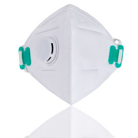 Head Wearing Foldable Ffp2 Mask With Exhalation Valve / Nose Foam Cushion