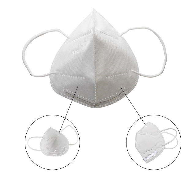 Waterproof N95 Foldable Ffp2 Mask Five Layer Material Anti Bacterial