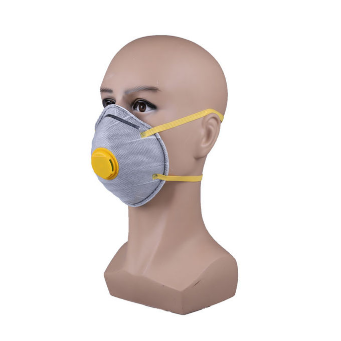 Head Wearing Ffp2 Cup Mask Anti Haze Convenient With Breathing Valve